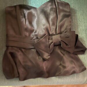 Vintage Prophecy Black Strapless Bow Top